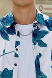 Men's Printed Half Sleeves Regular Collar Casual Shirt